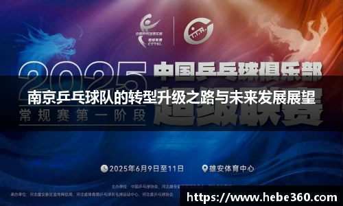 南京乒乓球队的转型升级之路与未来发展展望